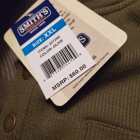 Smith's Workwear Bonded Sherpa Thermal Henley - Picture 9 of 9